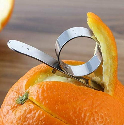 Pack of 2 Orange Peeler Citrus Peelers Stainless steel Affordable Orange Peeler Tool Easy Fruit Slicer Cutter Peeler Remover Kitchen Accessories Knife Cooking Tools Kitchen Gadget