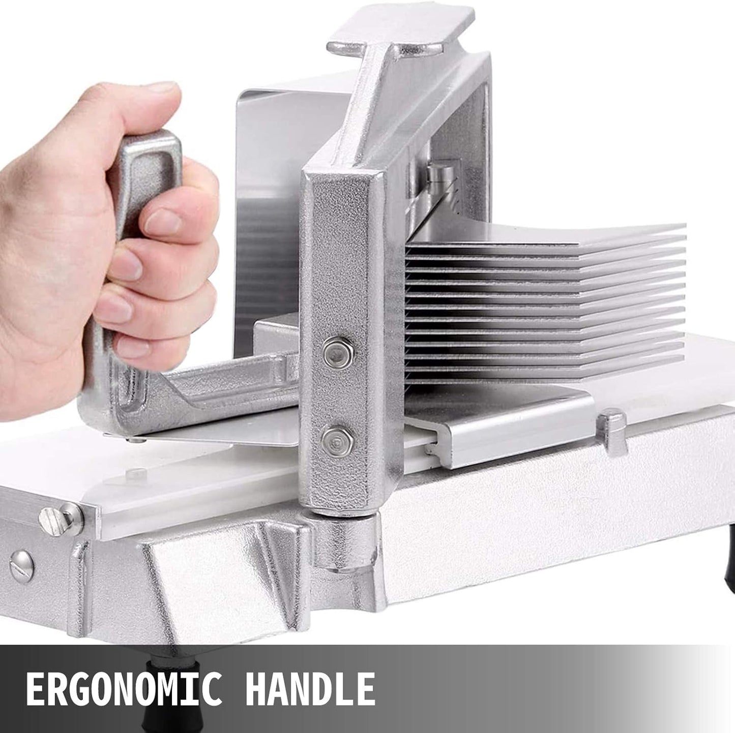 Commercial Tomato Slicer, 1/4"+3/8"+3/16" Tomato Cutter Slicer, Stainless Steel Heavy Duty Tomato Slicer Machine, Manual Tomatoes Slicer with Non-slip Feet, Cutting Tomatoes, Cucumbers, Bananas
