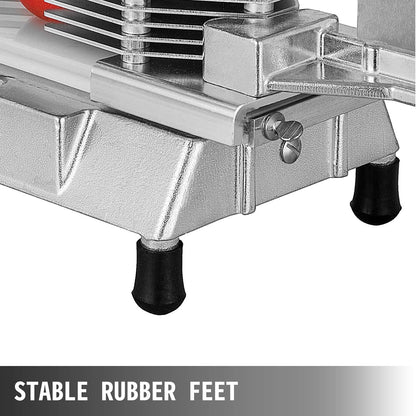 Commercial Tomato Slicer, 1/4"+3/8"+3/16" Tomato Cutter Slicer, Stainless Steel Heavy Duty Tomato Slicer Machine, Manual Tomatoes Slicer with Non-slip Feet, Cutting Tomatoes, Cucumbers, Bananas