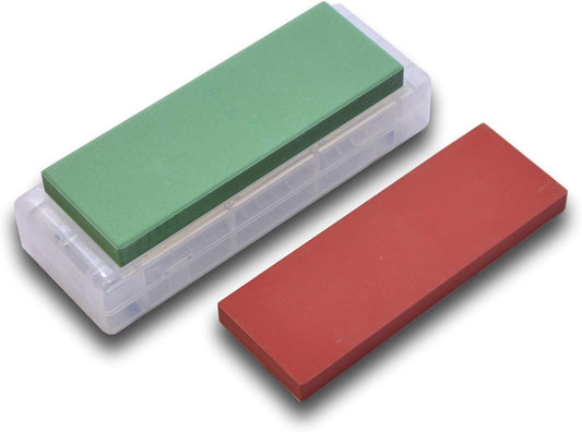 Sharpening Stone 2 Set #220/1000 Grit, Professional Knife Whetstone Stone Set with Non-Slip Base Case