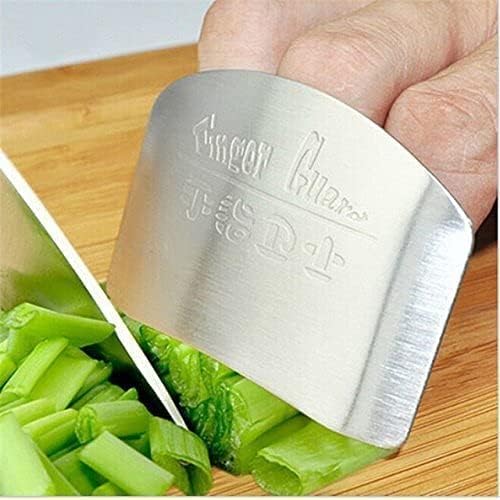 wefaner Stainless Steel Finger Guards for Cutting, Hand Protector Finger Protector Avoid Injury When Cutting Vegetables, Meat, Slicing and Dicing Safe Chopping Tools.