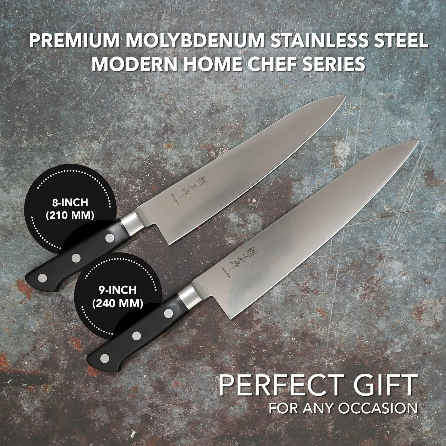 Japanese Chef Knife Premium Molybdenum Stainless Steel, Gyuto 9.5-inch (240mm)