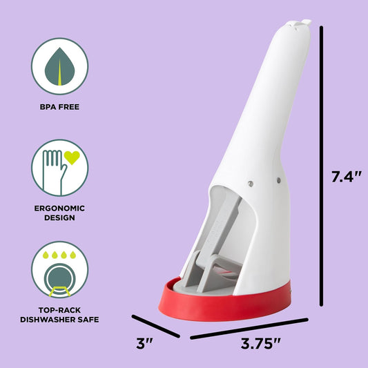 Hand-Held Slicer Strawberry Slicester, Updated Design, Cherry/Meringue (102-712-400)