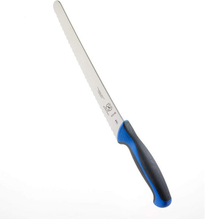 Millennia Colors Bread Knife, 10-Inch Wavy Edge Wide, Blue - Colors B