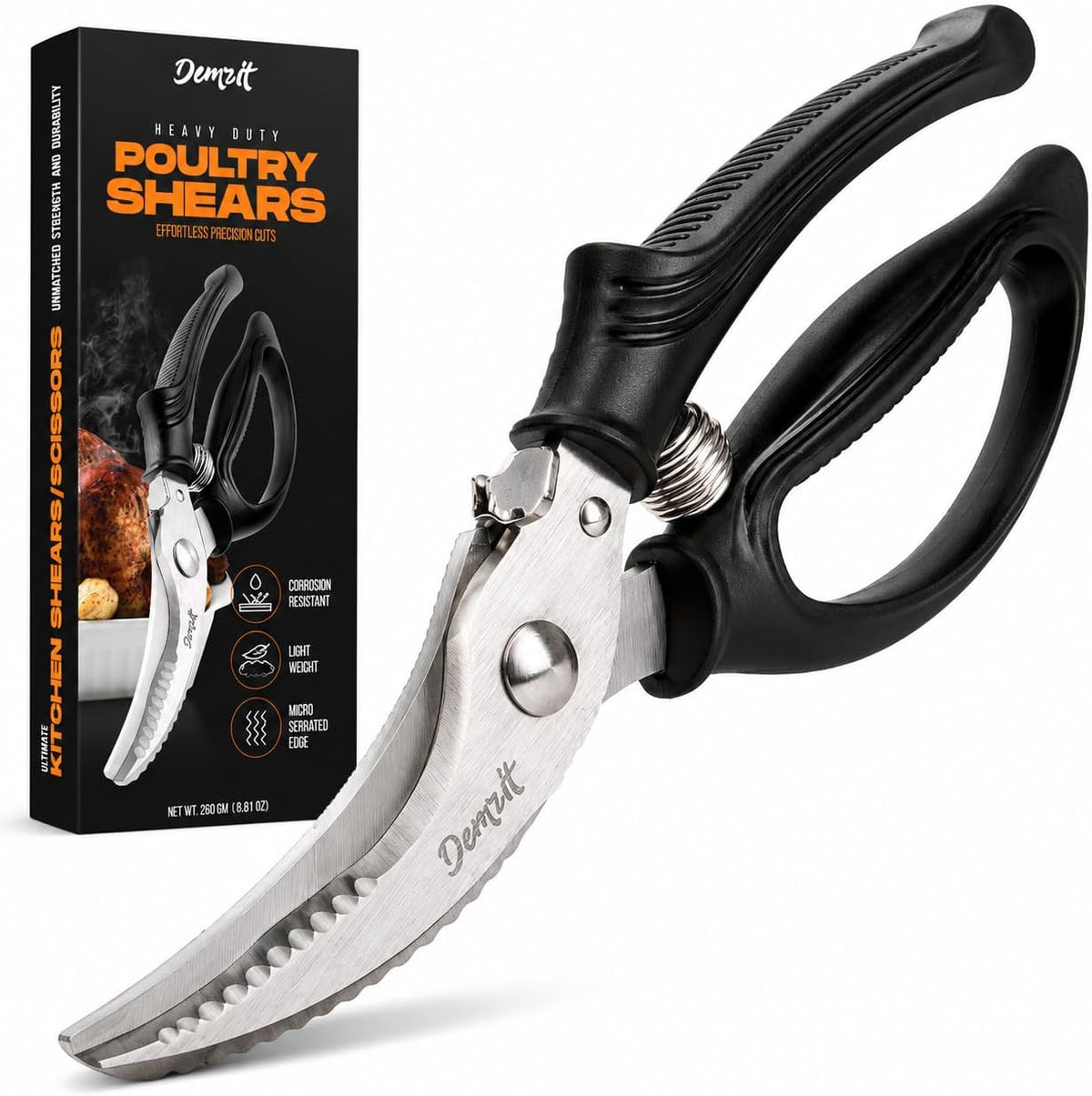 Heavy Duty Poultry Shears, Spatchcocking & Bone Cutting Scissors