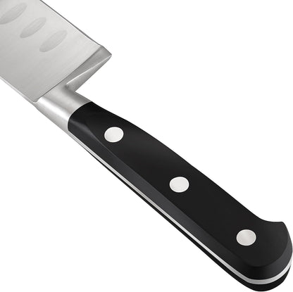 Classic Cutlery, High Carbon Stainless Steel Knives Set, 8" Chef's Knife and 7" Santoku Knife, Ergonomic Handle, 2-Piece