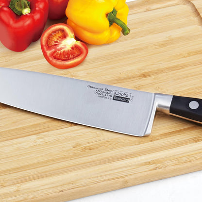 Classic Cutlery, High Carbon Stainless Steel Knives Set, 8" Chef's Knife and 7" Santoku Knife, Ergonomic Handle, 2-Piece