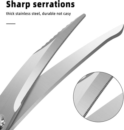 Heavy Duty Poultry Shears,Kitchen Shears Scissors for Meat Cutting | Comfort-Grip,Premium Stainless Steel Sharp Blade,Chicken,Turkey,Fish,Dishwasher Safe with Anti-Slip Handle