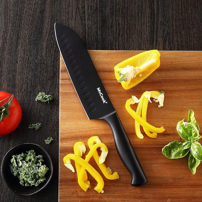 McCook® Knife Sets,German Stainless Steel Knife Block Sets with Built-in Sharpener