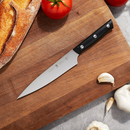 HENCKELS Dynamic Razor-Sharp 5-inch Utility Knife, Tomato Knife, German Engineered Informed by 100+ Years of Mastery