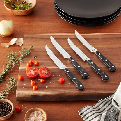 WÜSTHOF Classic 6-Piece Steak Knife Set, Black