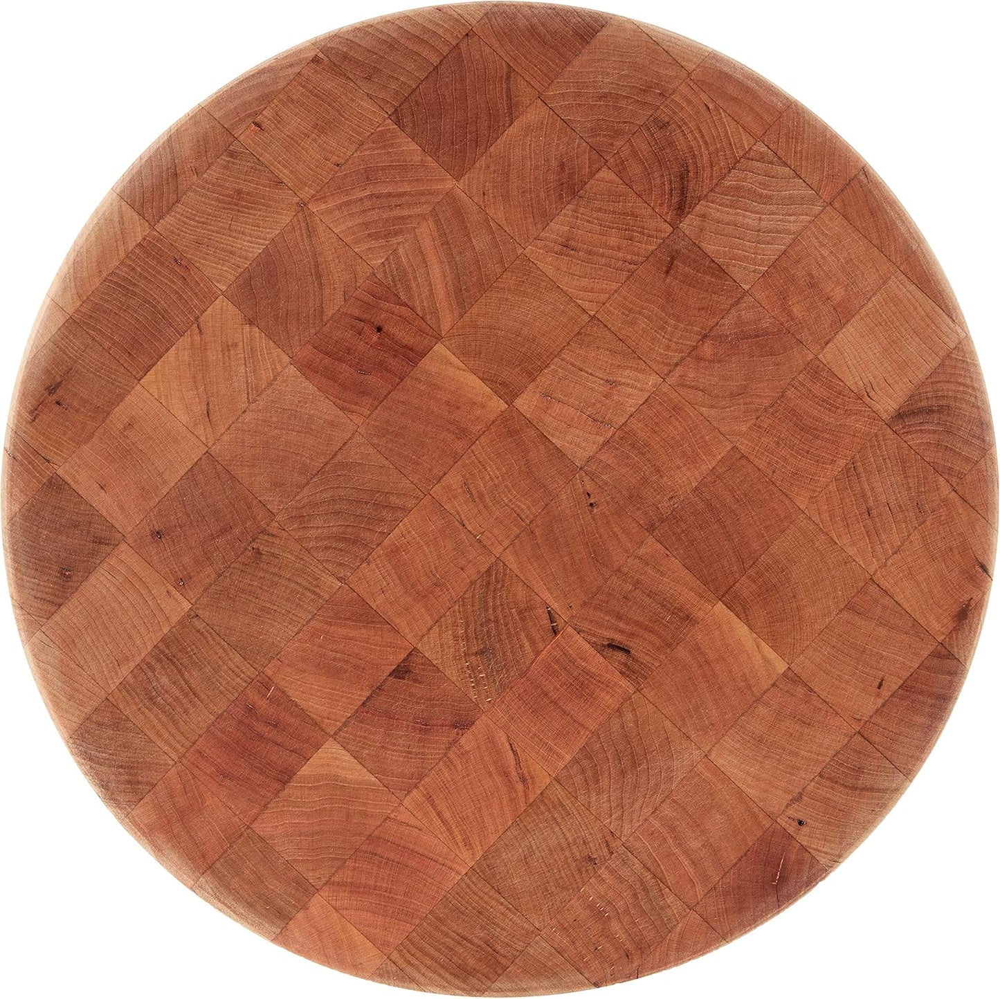John Boos CCB Series Square Wooden Maple Cutting Board 12”x12” – 3” Thick, 13-lb Reversible Butcher Block with End-Grain & Finger Grips – Made in the USA