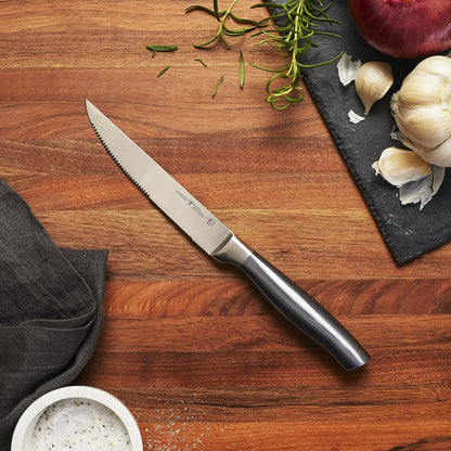HENCKELS Graphite Razor-Sharp Steak Knife Set of 4, German Engineered Informed by 100+ Years of Mastery