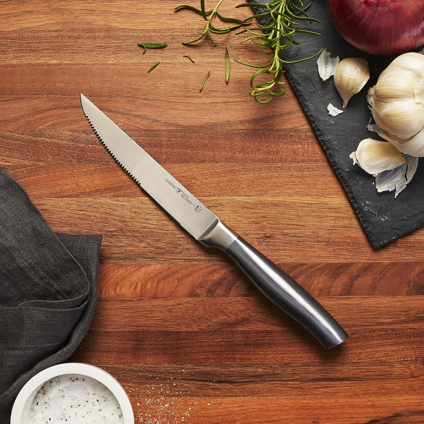 HENCKELS Graphite Razor-Sharp Steak Knife Set of 4, German Engineered Informed by 100+ Years of Mastery
