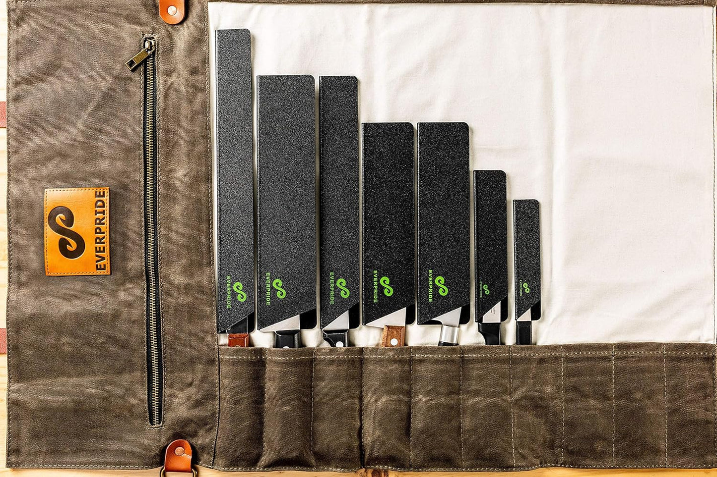EVERPRIDE Chef Knife Sheath Set (10-Piece Set) Universal Blade Edge Cover Guards for Chef’s and Kitchen Knives – Durable, BPA-Free, Felt Lined, Sturdy ABS Plastic – Knives Not Included