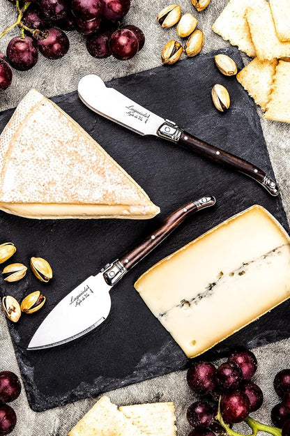Laguiole Style de Vie Cheese Knife Set - Premium Line Cheese Knives Set with Charcuterie Board - Dishwasher Safe - Premium Tableware