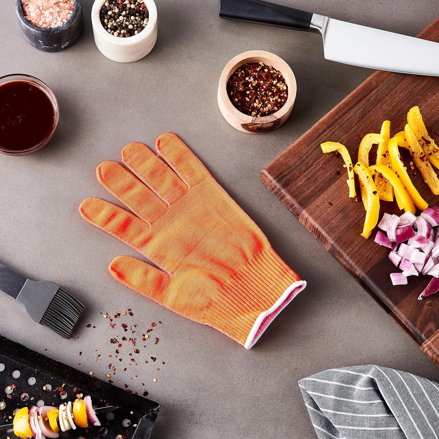 Mercer Culinary Millennia Level A5 Cut Glove, Large, White