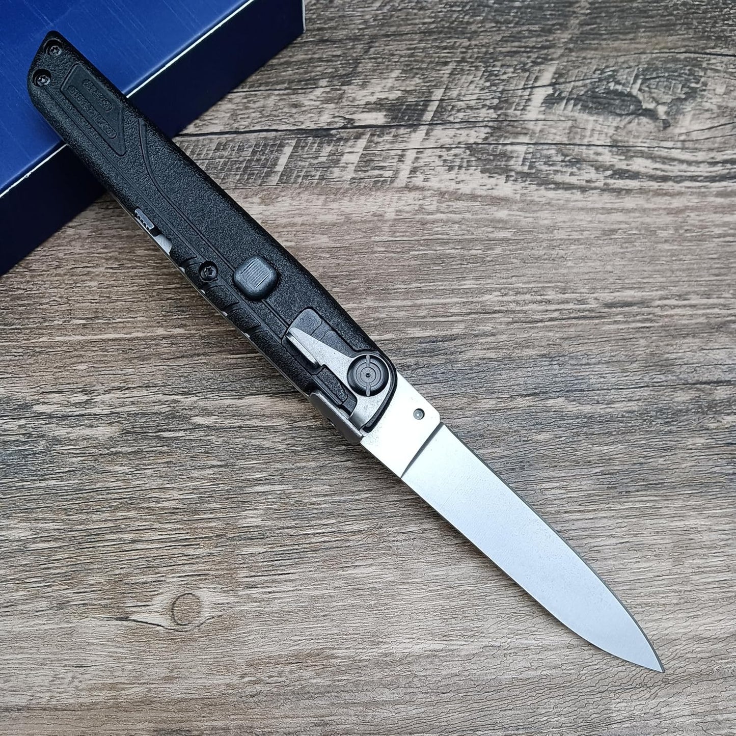 7.7" Assisted Opening Pocket Knife,Small Button Lock EDC Folding Knife for Men Women, Sharp Outdoor Camping Survival Utility Knives Gift
