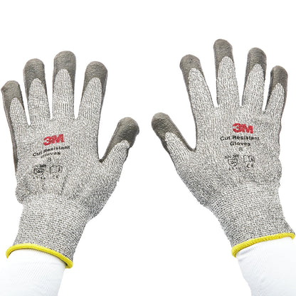 3M Comfort Grip Gloves, Cut Resistant ANSI 3, Size XL, 1 Pair, CGXL-CR, Nitrile Cutting Gloves, Medium-Duty, Washable, Knit-Cuffed, Long Lasting Durability