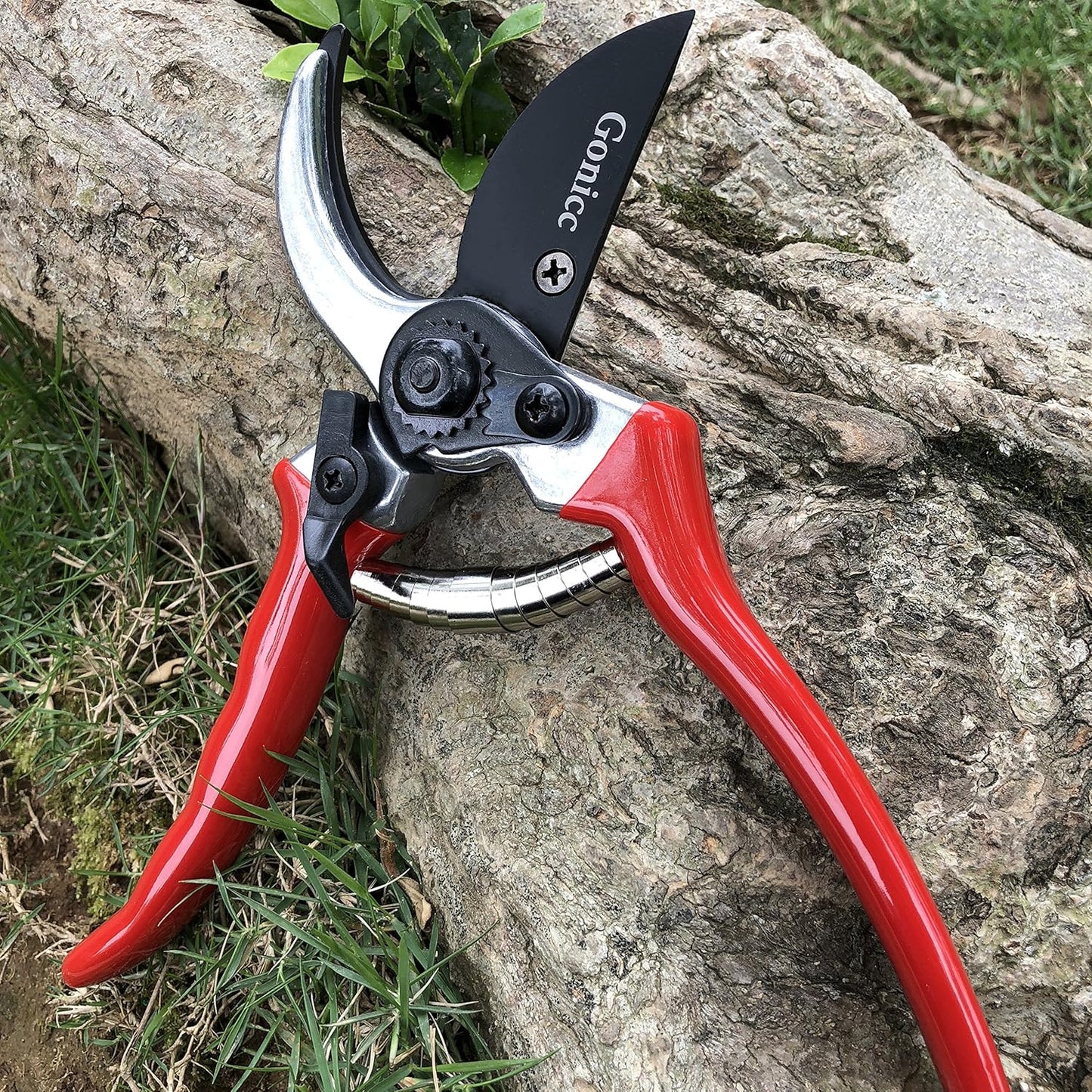 gonicc 8" Professional Premium Titanium Bypass Pruning Shears (GPPS-1003), Hand Pruners, Garden Clippers, Bonsai Cutters
