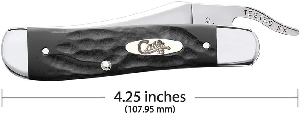 Case WR XX Pocket Knife Amber Jigged Bone Russlock Item #260 - (61953L SS) - Length Closed: 4 1/4 Inches