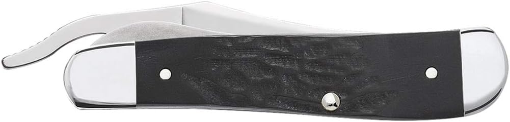 Case WR XX Pocket Knife Amber Jigged Bone Russlock Item #260 - (61953L SS) - Length Closed: 4 1/4 Inches
