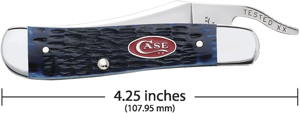 Case WR XX Pocket Knife Amber Jigged Bone Russlock Item #260 - (61953L SS) - Length Closed: 4 1/4 Inches
