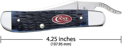 Case WR XX Pocket Knife Amber Jigged Bone Russlock Item #260 - (61953L SS) - Length Closed: 4 1/4 Inches