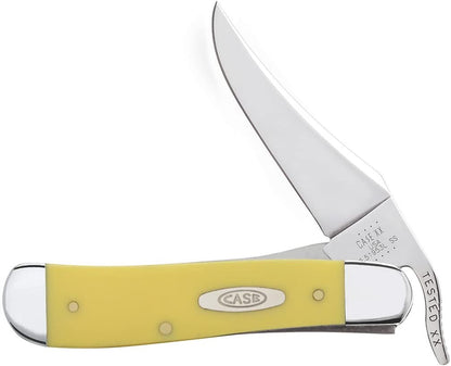 Case WR XX Pocket Knife Amber Jigged Bone Russlock Item #260 - (61953L SS) - Length Closed: 4 1/4 Inches