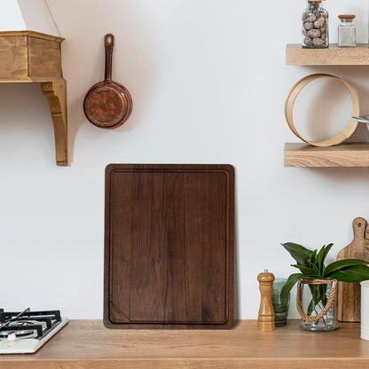Extra Large Bamboo Cutting Board, 17" x 11" Cutting Boards for Kitchen Charcuterie Boards with Juice Groove and Handles, Chopping Board for Meat, Vegetables and Cheese