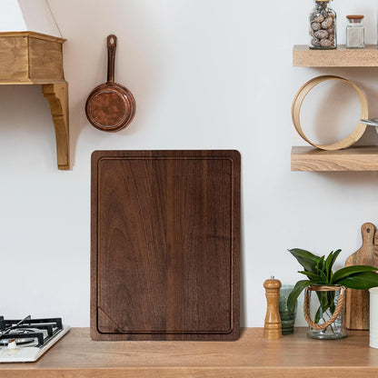 Extra Large Bamboo Cutting Board, 17" x 11" Cutting Boards for Kitchen Charcuterie Boards with Juice Groove and Handles, Chopping Board for Meat, Vegetables and Cheese