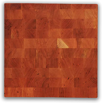 CCB Series Square Wooden Maple Cutting Board 12”x12” – 3” Thick, 13-lb Reversible Butcher Block with End-Grain & Finger Grips – Made in the USA