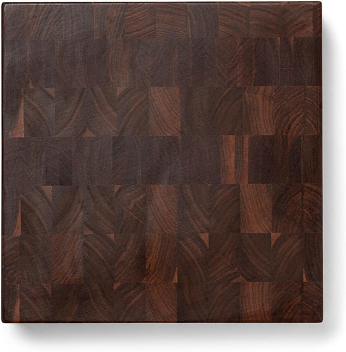 CCB Series Square Wooden Maple Cutting Board 12”x12” – 3” Thick, 13-lb Reversible Butcher Block with End-Grain & Finger Grips – Made in the USA