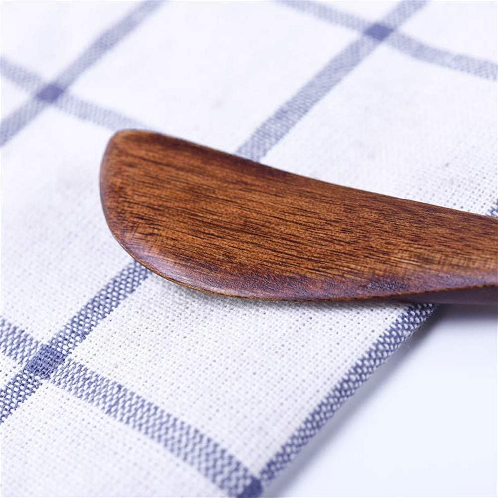 Wood Spreaders, Butter Knifes,10 Pieces Eco friendly Japanese Brown Tableware Natural Wood Kitchen Knives Spreaders for Cheese Sandwiches Cheese Breakfast,Packs Of 10