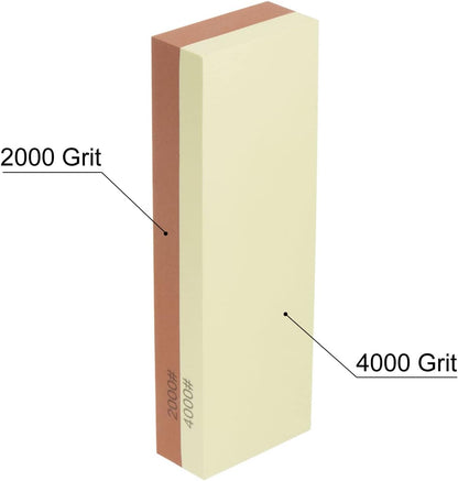 Sharpening Stones 2000/4000 Grit 2 Side Combination Whetstone Knife Sharpener Stone 180x60x29mm