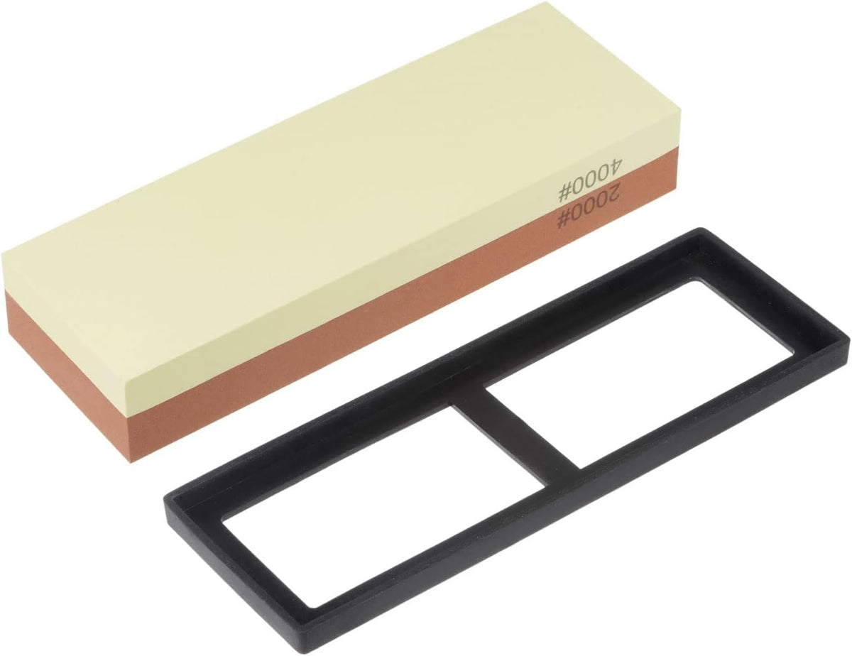Sharpening Stones 2000/4000 Grit 2 Side Combination Whetstone Knife Sharpener Stone 180x60x29mm