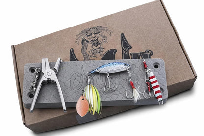 Juju Fishing Magnet | Oversized Magnet for Fishing Magnetic Tackle Storage, Lures, Pliers, Gun Holder | Used on Boats, Filet Table, Trucks (Gray)