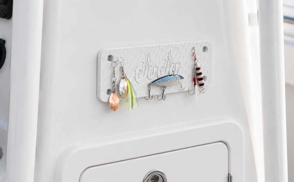 Juju Fishing Magnet | Oversized Magnet for Fishing Magnetic Tackle Storage, Lures, Pliers, Gun Holder | Used on Boats, Filet Table, Trucks (Gray)