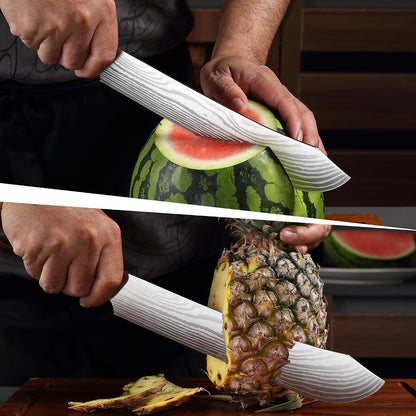 10″ Carving Knife, Curved Brisket Slicing Knife for Meat Cutting | Slicing Knife for Meat & BBQ, Razor Sharp High-Carbon Steel, Ergonomic Handle Design, Gifts For Men