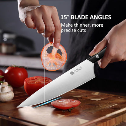 10″ Carving Knife, Curved Brisket Slicing Knife for Meat Cutting | Slicing Knife for Meat & BBQ, Razor Sharp High-Carbon Steel, Ergonomic Handle Design, Gifts For Men
