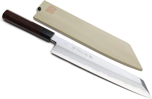 Yoshihiro Hongasumi Blue Steel Kiritsuke Multipurpose Japanese Chef Knife (10.5'' (270mm))