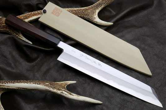 Yoshihiro Hongasumi Blue Steel Kiritsuke Multipurpose Japanese Chef Knife (10.5'' (270mm))