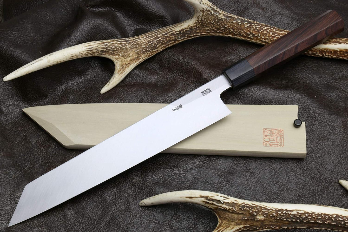 Yoshihiro Hongasumi Blue Steel Kiritsuke Multipurpose Japanese Chef Knife (10.5'' (270mm))
