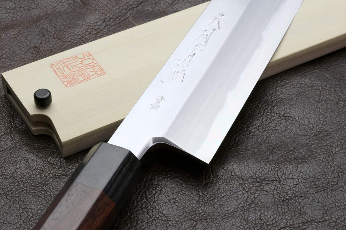 Yoshihiro Hongasumi Blue Steel Kiritsuke Multipurpose Japanese Chef Knife (10.5'' (270mm))