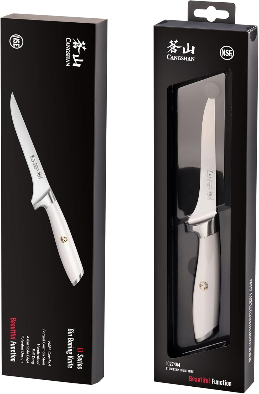 Cangshan L1 Series 1027464 German Steel Forged 6" Boning Knife