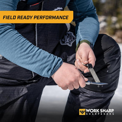 Folding Field Sharpener for Knives and Tools - Compact Portable Knife Edge Maintenance Gear For Tradesmen Craftsmen & Outdoor Professionals