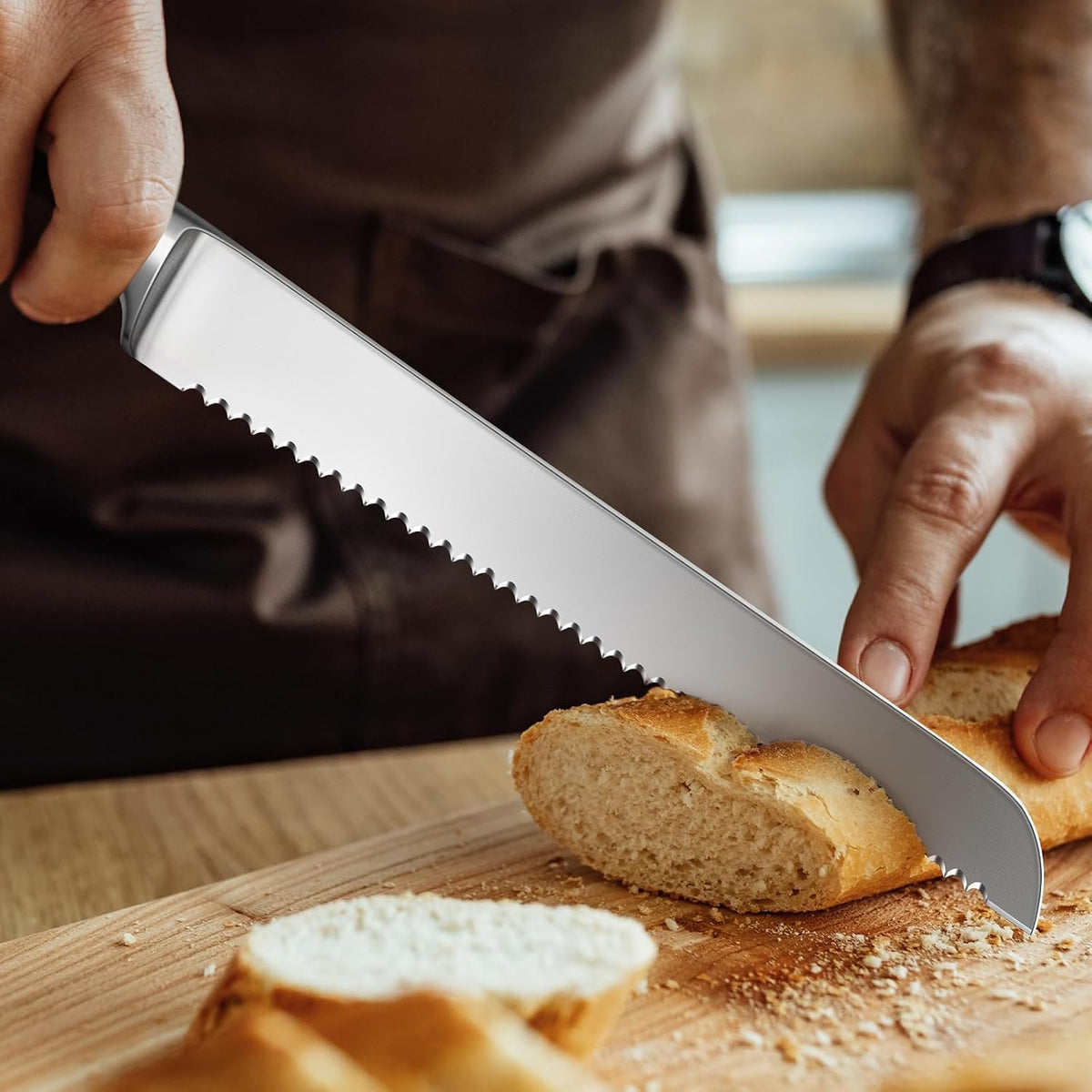 Chef Knife, Santoku Knife, Santoku Chef Knife 7 Inch High Carbon German Steel Chef Kitchen Knife with Gift Box