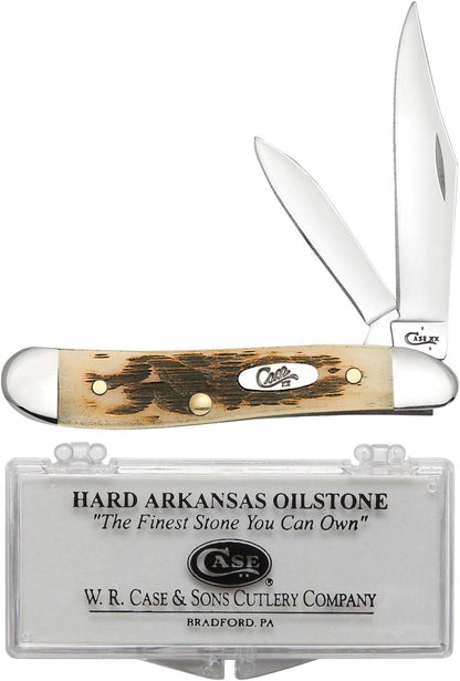 Case XX WR Pocket Knife Amber Bone Peanut Item #045 - (6220 SS) - Length Closed: 2 7/8 Inches