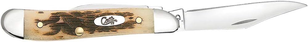 Case XX WR Pocket Knife Amber Bone Peanut Item #045 - (6220 SS) - Length Closed: 2 7/8 Inches