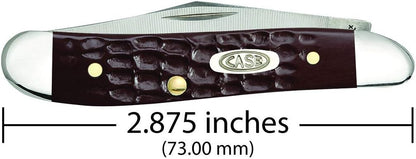Case XX WR Pocket Knife Amber Bone Peanut Item #045 - (6220 SS) - Length Closed: 2 7/8 Inches